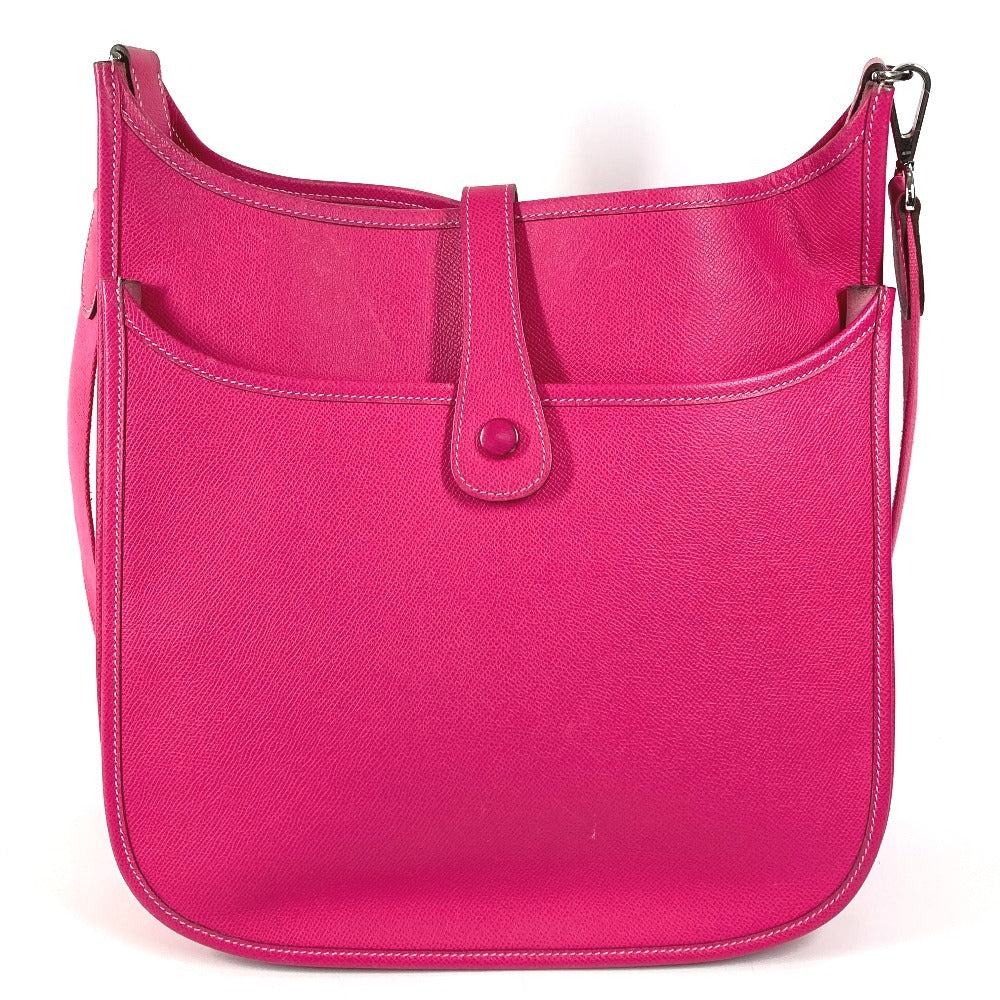 HERMES エブリン 3 GM エブリンGM カバン 斜め掛け ポシェット ショルダーバッグ エプソン レディース ローズ ティリアン ピンク