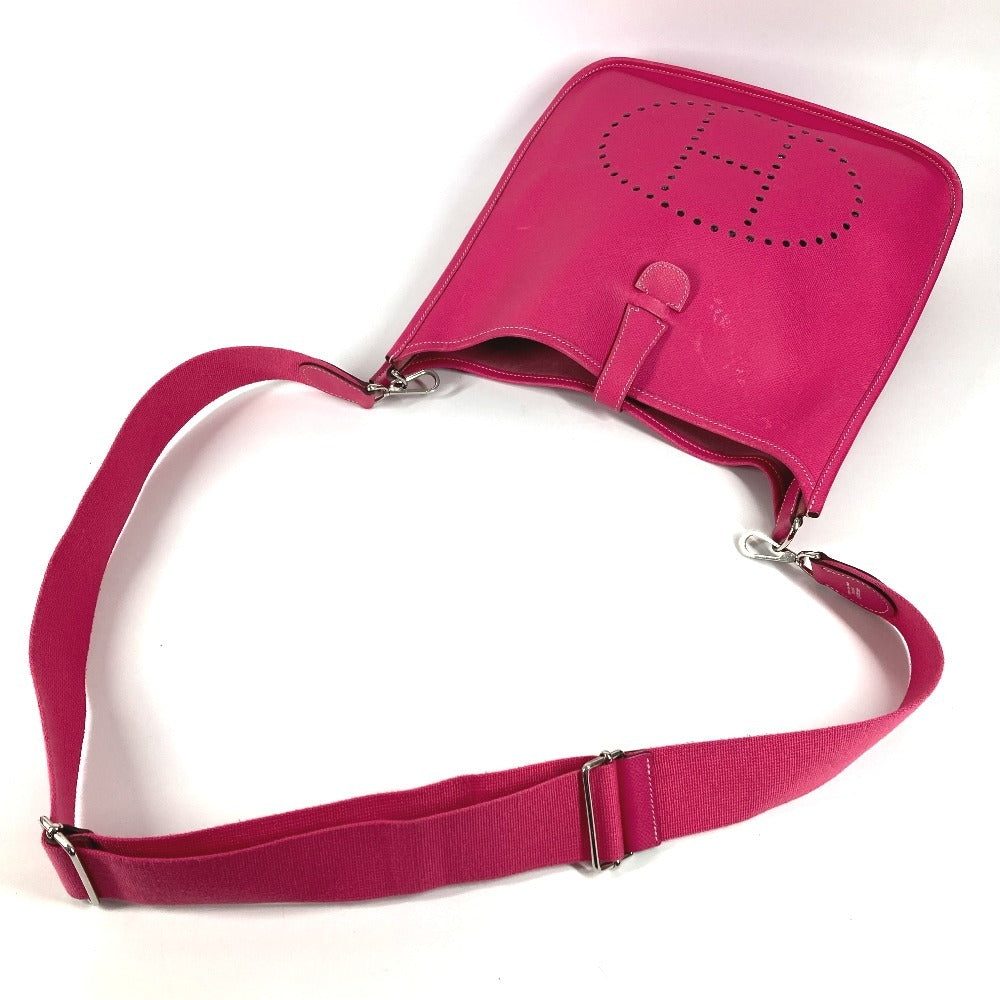 HERMES エブリン 3 GM エブリンGM カバン 斜め掛け ポシェット ショルダーバッグ エプソン レディース ローズ ティリアン ピンク