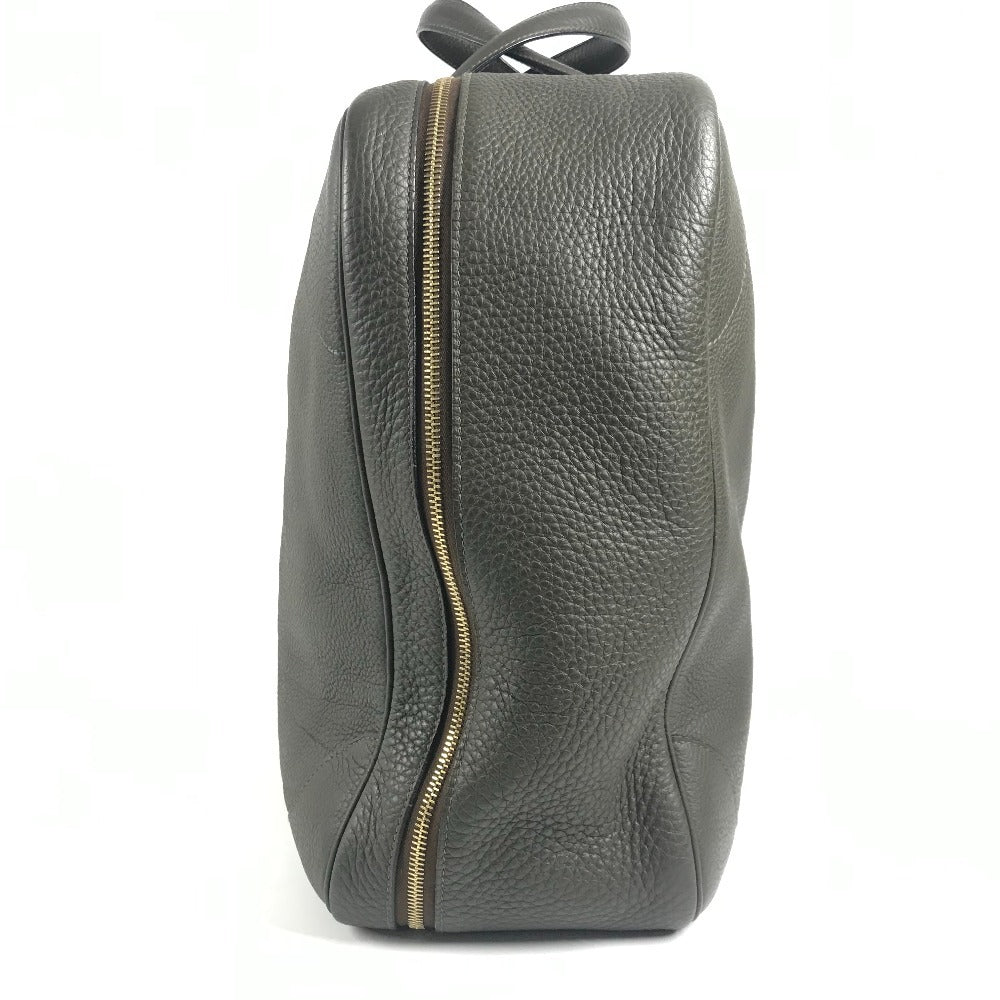 HERMES ヴィクトリア50 ヴィクトリア 50 カバン ハンドバッグ トートバッグ 旅行バッグ トラベルバッグ ボストンバッグ トリヨンクレマンス ユニセックス カーキ