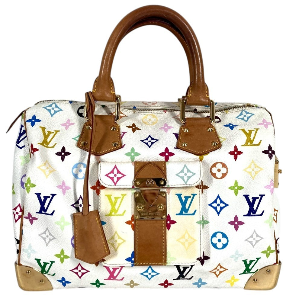LOUIS VUITTON M92643 モノグラムマルチカラー スピーディ30 スピーディ 30 カバン ミニボストンバッグ ハンドバッグ モノグラムマルチカラーキャンバス レディース ブロン ホワイト