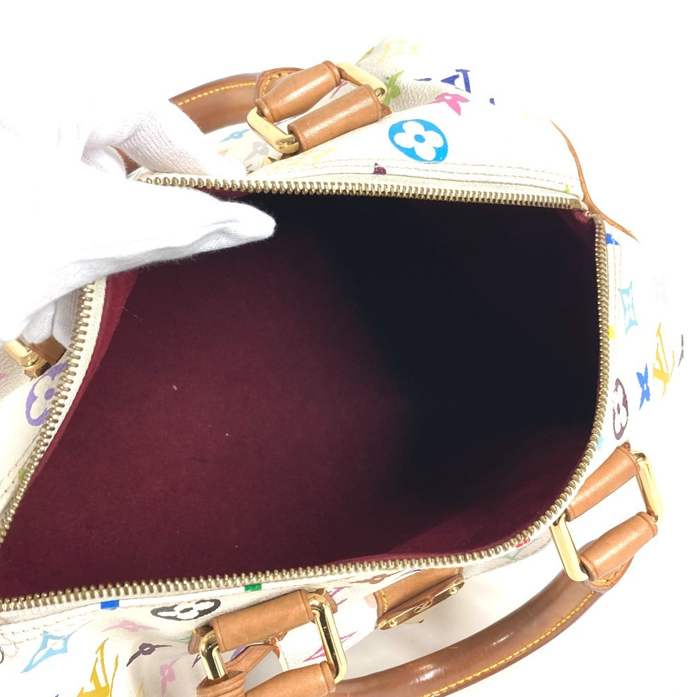 LOUIS VUITTON M92643 モノグラムマルチカラー スピーディ30 スピーディ 30 カバン ミニボストンバッグ ハンドバッグ モノグラムマルチカラーキャンバス レディース ブロン ホワイト