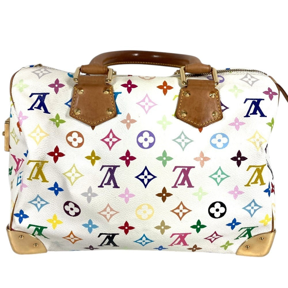 LOUIS VUITTON M92643 モノグラムマルチカラー スピーディ30 スピーディ 30 カバン ミニボストンバッグ ハンドバッグ モノグラムマルチカラーキャンバス レディース ブロン ホワイト