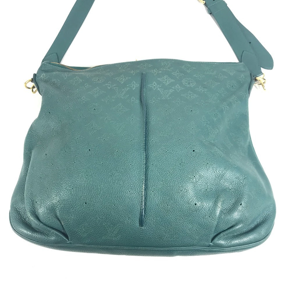 LOUIS VUITTON M93986 Monogram Mahina Selene MM Selene MM Crossbody Bag Shoulder Bag Monogram Mahina Leather Women's Lagoon Blue-Green