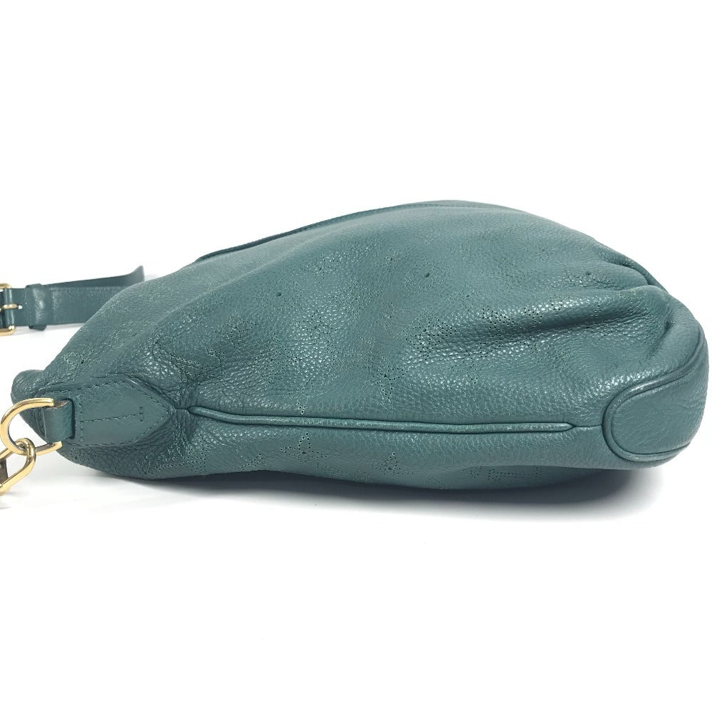 LOUIS VUITTON M93986 Monogram Mahina Selene MM Selene MM Crossbody Bag Shoulder Bag Monogram Mahina Leather Women's Lagoon Blue-Green