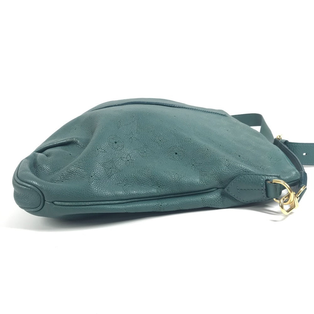 LOUIS VUITTON M93986 Monogram Mahina Selene MM Selene MM Crossbody Bag Shoulder Bag Monogram Mahina Leather Women's Lagoon Blue-Green