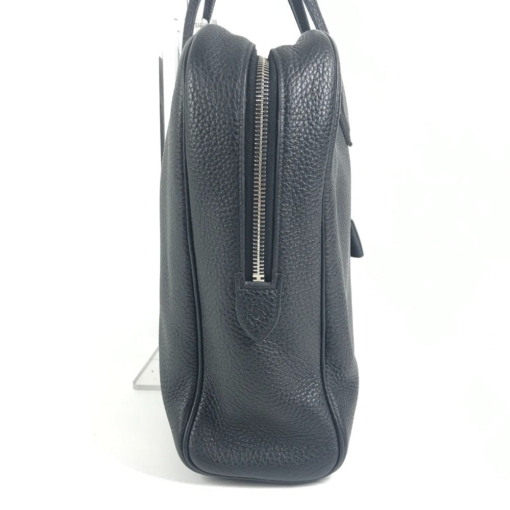 HERMES Victoria 40 Bag Handbag Tote Bag Business Bag Taurillon Clemence Unisex Black