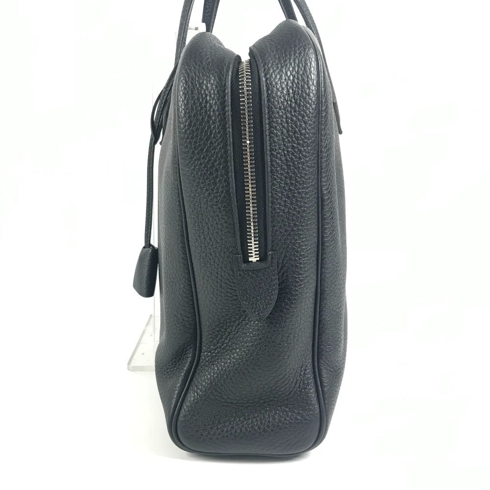 HERMES Victoria 40 Bag Handbag Tote Bag Business Bag Taurillon Clemence Unisex Black