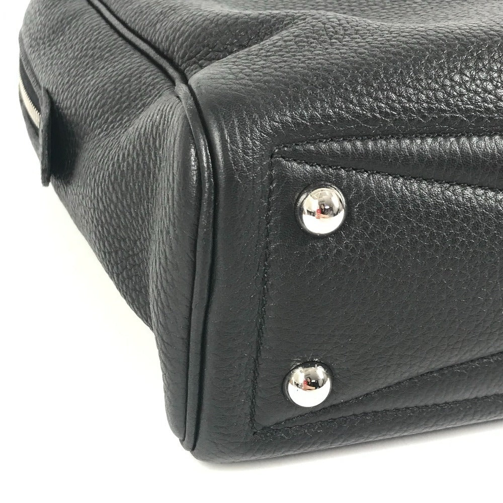 HERMES Victoria 40 Bag Handbag Tote Bag Business Bag Taurillon Clemence Unisex Black
