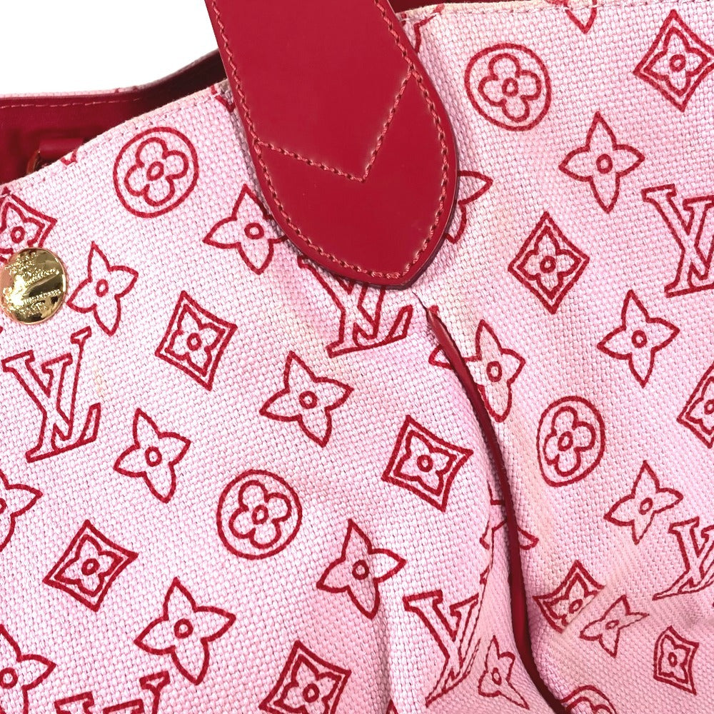 LOUIS VUITTON M95988 Beach Line Cabas Ipanema GM Cabas Ipanema GM Shoulder Bag with Pouch Tote Bag Leather/Canvas Women's Pink