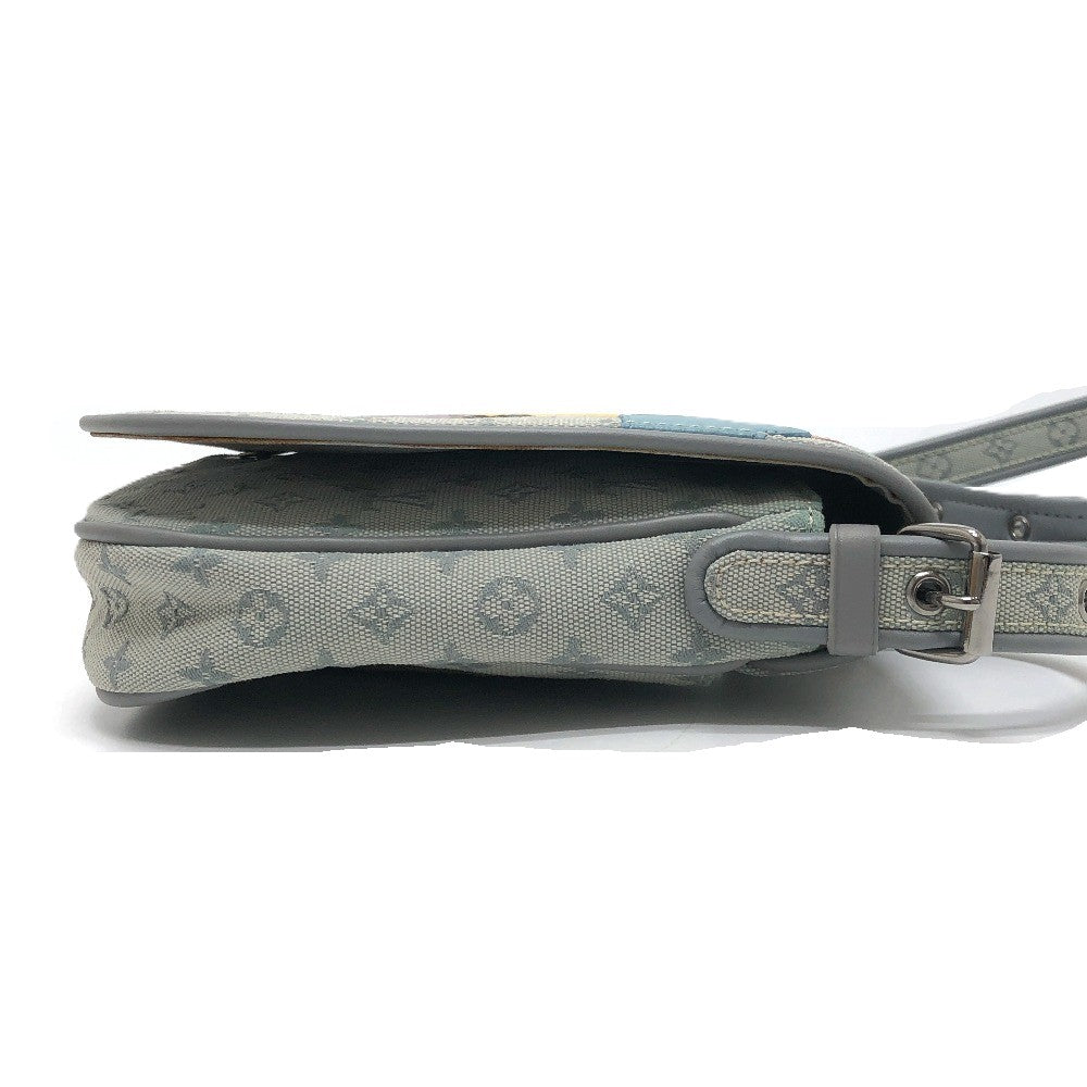 LOUIS VUITTON M92279 モノグラムミニ ミュゼット コントドゥフェ 斜め掛け フラップ ポシェット カバン 肩掛け ショルダーバッグ モノグラムミニキャンバス レディース ブルー