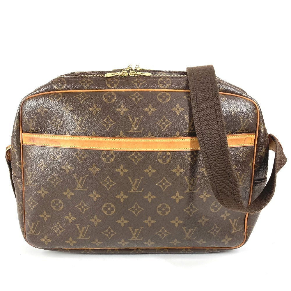 LOUIS VUITTON M45252 Monogram Reporter GM Bag, Crossbody Pochette Shoulder Bag, Monogram Canvas, Unisex, Brown