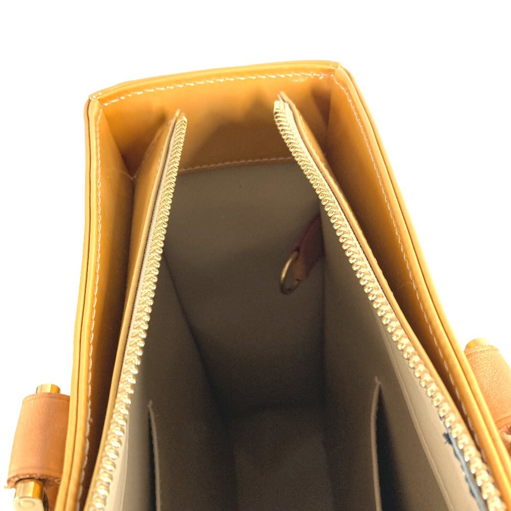 LOUIS VUITTON M91023 モノグラムヴェルニ コロンバス トートバッグ 肩掛け ショルダーバッグ モノグラムヴェルニキャンバス ユニセックス ベージュ