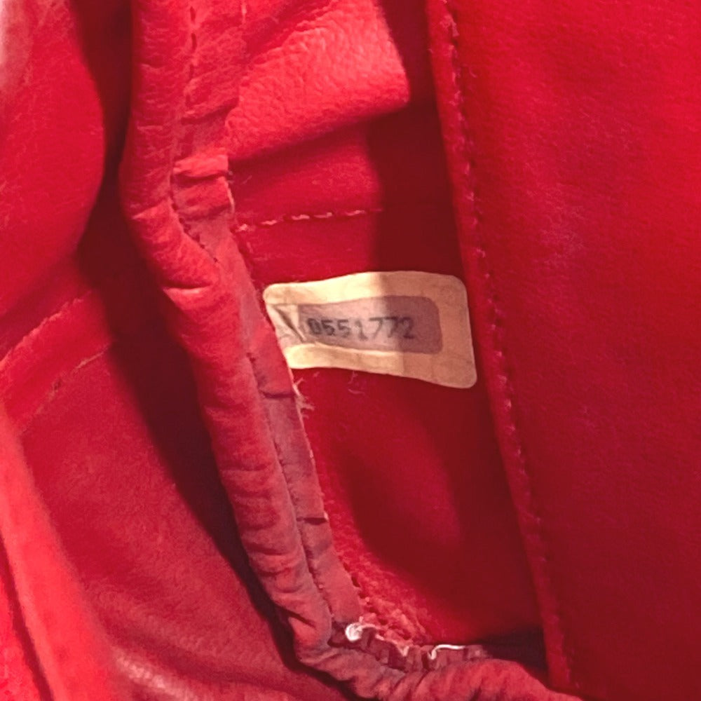 CHANEL Vintage CC Coco Mark Logo Matelasse Quilted Bag W Chain Shoulder Bag Tote Bag Shoulder Bag Leather/Coated Canvas Unisex Red