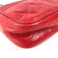 CHANEL Vintage CC Coco Mark Logo Matelasse Quilted Bag W Chain Shoulder Bag Tote Bag Shoulder Bag Leather/Coated Canvas Unisex Red