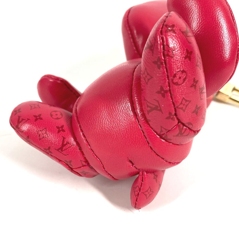LOUIS VUITTON M01979 モノグラム アニモグラム ラビット うさぎ バッグチャーム キーホルダー レザー レディース ピンク