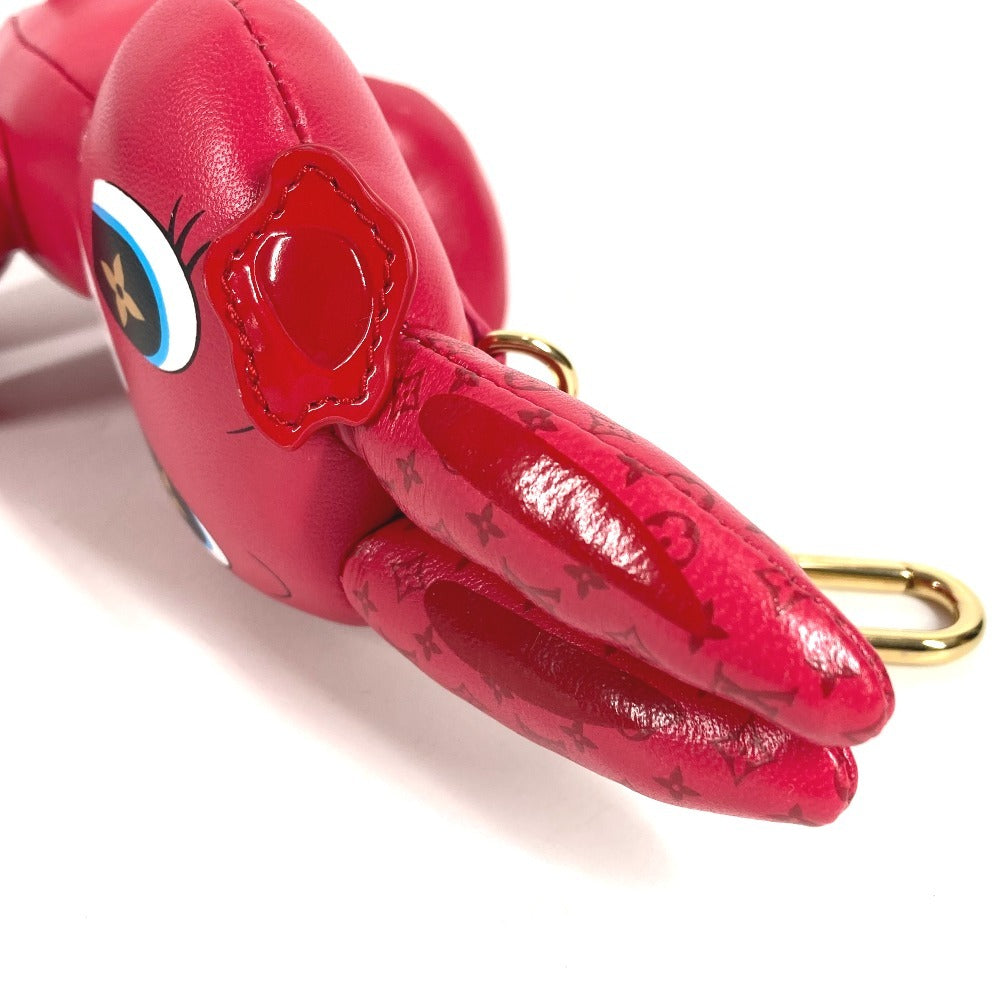 LOUIS VUITTON M01979 モノグラム アニモグラム ラビット うさぎ バッグチャーム キーホルダー レザー レディース ピンク