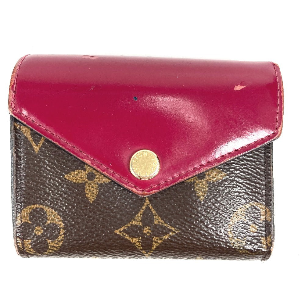 LOUIS VUITTON M62932 Monogram Portefeuille Zoé Compact Wallet 3-Fold Wallet Monogram Canvas Women's Fuchsia Brown