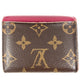 LOUIS VUITTON M62932 Monogram Portefeuille Zoé Compact Wallet 3-Fold Wallet Monogram Canvas Women's Fuchsia Brown