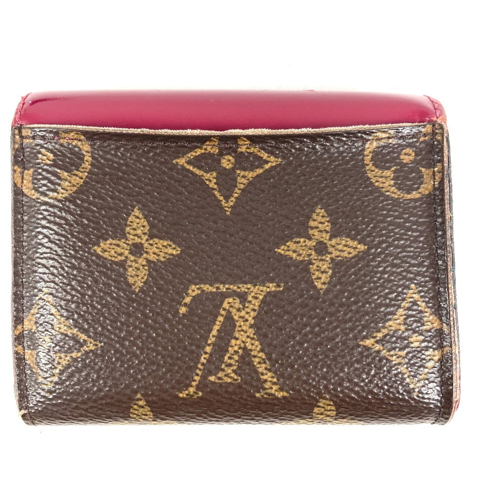 LOUIS VUITTON M62932 Monogram Portefeuille Zoé Compact Wallet 3-Fold Wallet Monogram Canvas Women's Fuchsia Brown
