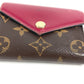LOUIS VUITTON M62932 Monogram Portefeuille Zoé Compact Wallet 3-Fold Wallet Monogram Canvas Women's Fuchsia Brown