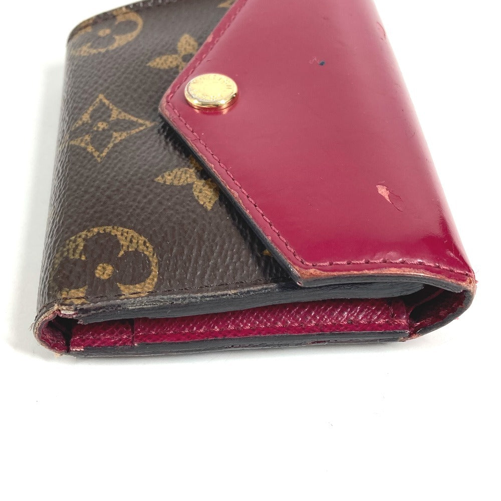 LOUIS VUITTON M62932 Monogram Portefeuille Zoé Compact Wallet 3-Fold Wallet Monogram Canvas Women's Fuchsia Brown