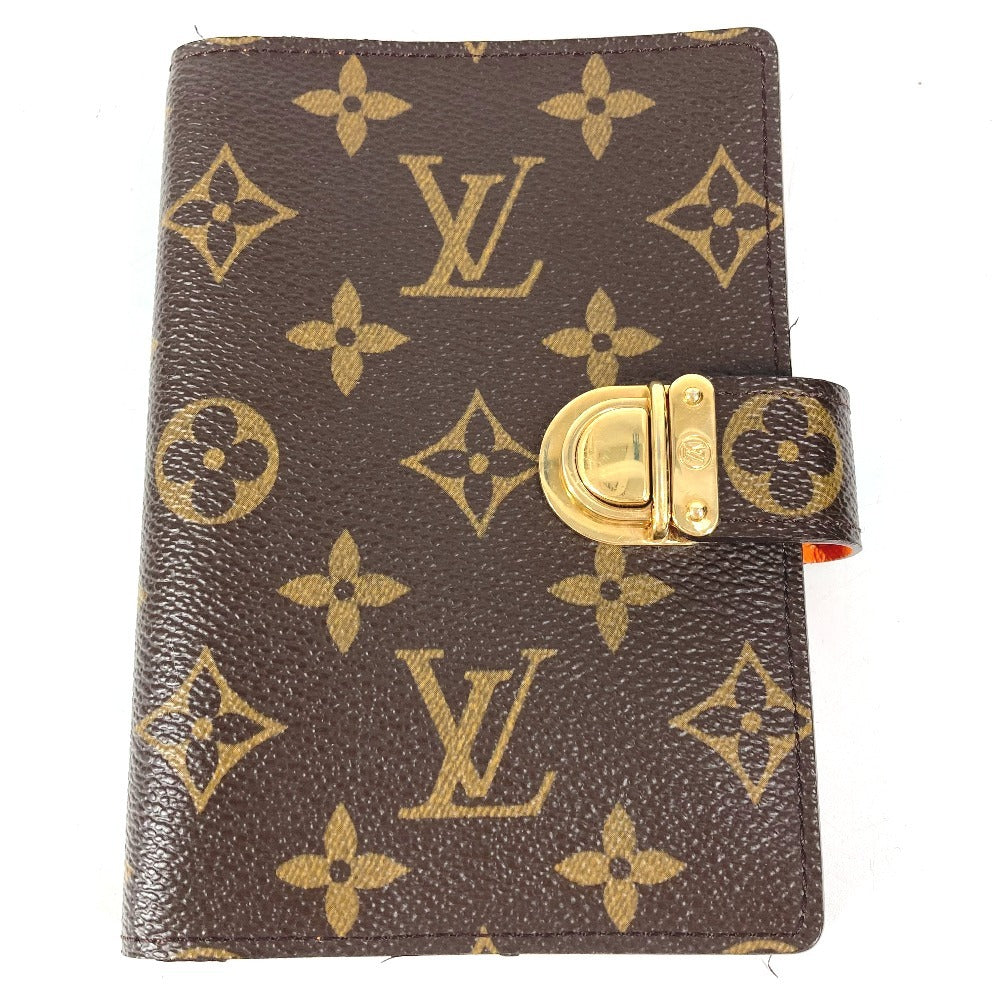 LOUIS VUITTON R21015 Monogram Agenda PM Koala Agenda PM Koala Ring Binder Stationery Diary Cover Monogram Canvas Unisex Mandarin Orange