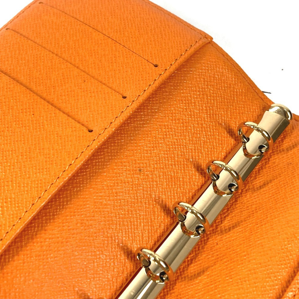 LOUIS VUITTON R21015 Monogram Agenda PM Koala Agenda PM Koala Ring Binder Stationery Diary Cover Monogram Canvas Unisex Mandarin Orange