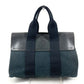 HERMES ヴァルパライソPM バルパライソ カバン トートバッグ フラップ バッグ ハンドバッグ コットン ユニセックス ブラック