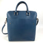 LOUIS VUITTON M30213 Taiga Grigori Vertical Bag Tote Bag 2WAY Bag Shoulder Bag Business Bag Shoulder Bag Taiga Leather Unisex Ocean Blue