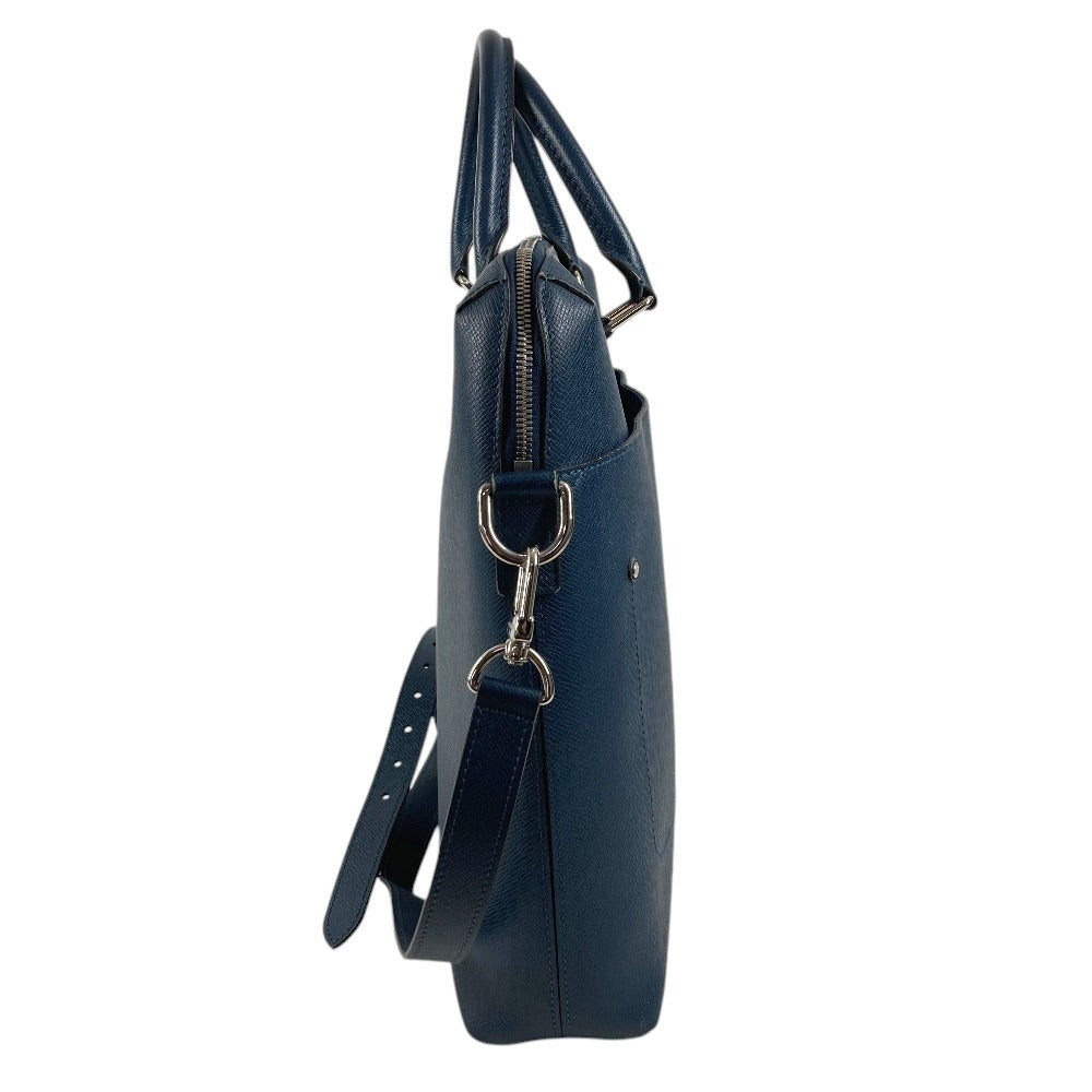 LOUIS VUITTON M30213 Taiga Grigori Vertical Bag Tote Bag 2WAY Bag Shoulder Bag Business Bag Shoulder Bag Taiga Leather Unisex Ocean Blue