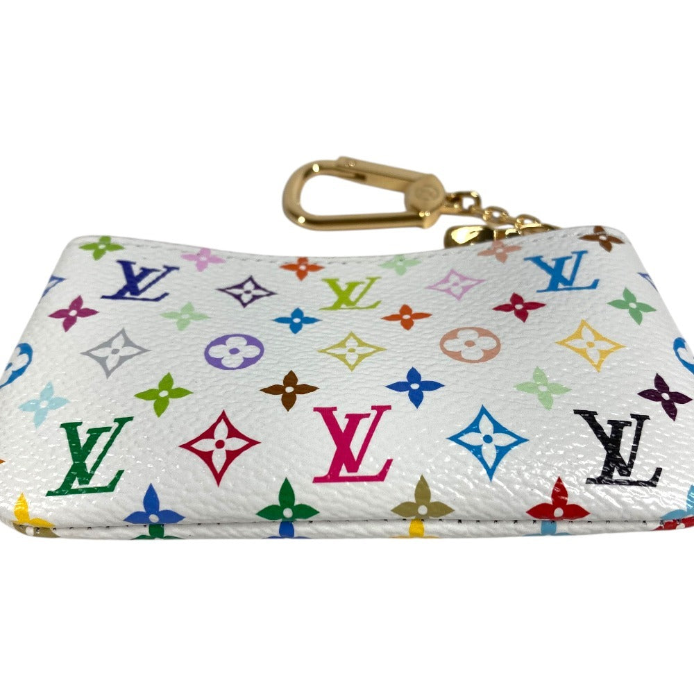 LOUIS VUITTON M28388 モノグラムマルチカラー LV×TM 村上隆 ポシェットクレ 財布 小銭入れ チェーン コインケース モノグラムマルチカラーキャンバス レディース ホワイト