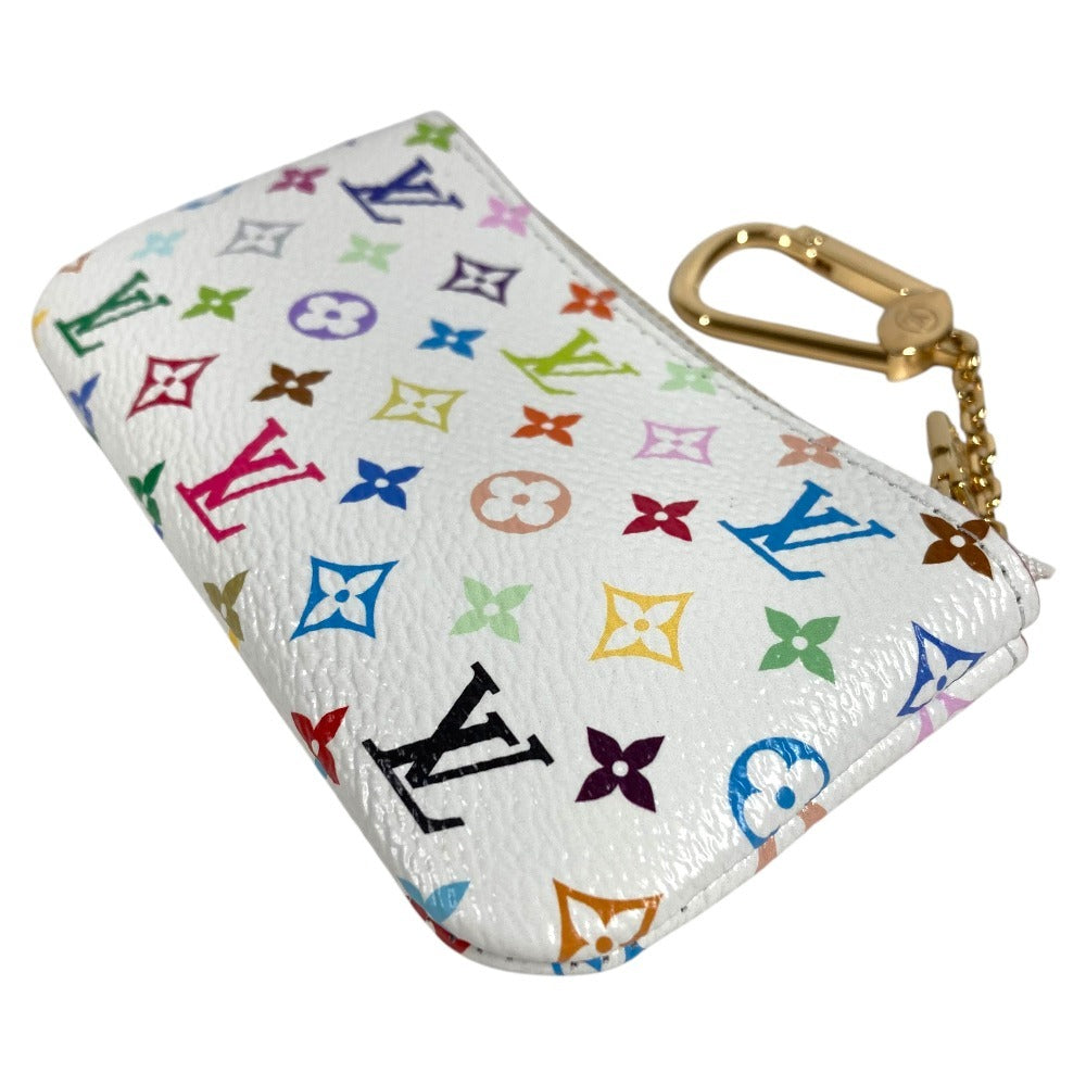 LOUIS VUITTON M28388 モノグラムマルチカラー LV×TM 村上隆 ポシェットクレ 財布 小銭入れ チェーン コインケース モノグラムマルチカラーキャンバス レディース ホワイト