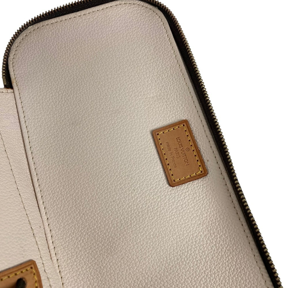 LOUIS VUITTON M47505 モノグラム トゥルースブラッシュ メイクポーチ 化粧ポーチ マルチポーチ ダブルファスナー ポーチ モノグラムキャンバス レディース ブラウン