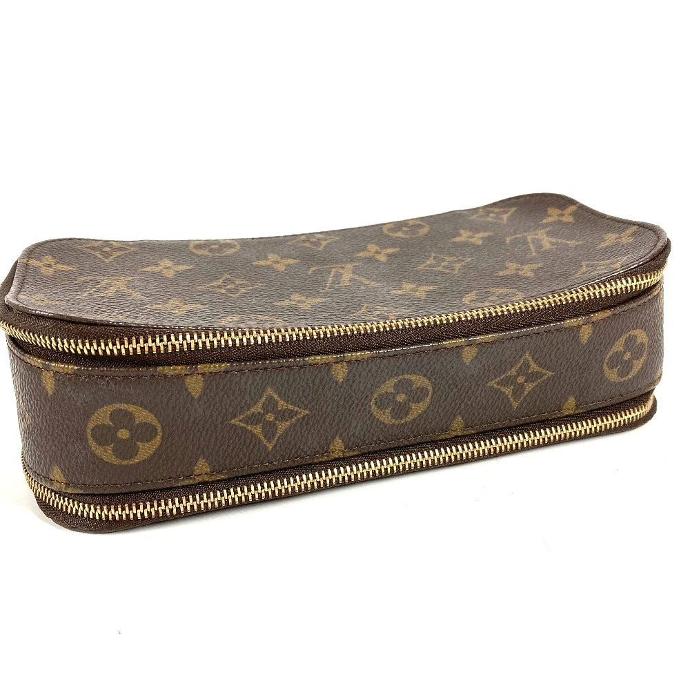 LOUIS VUITTON M47505 モノグラム トゥルースブラッシュ メイクポーチ 化粧ポーチ マルチポーチ ダブルファスナー ポーチ モノグラムキャンバス レディース ブラウン