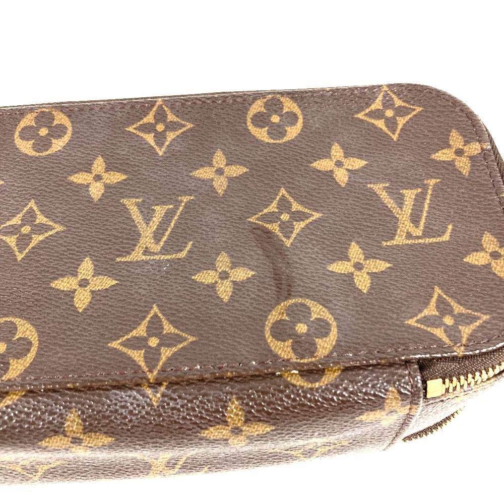 LOUIS VUITTON M47505 モノグラム トゥルースブラッシュ メイクポーチ 化粧ポーチ マルチポーチ ダブルファスナー ポーチ モノグラムキャンバス レディース ブラウン