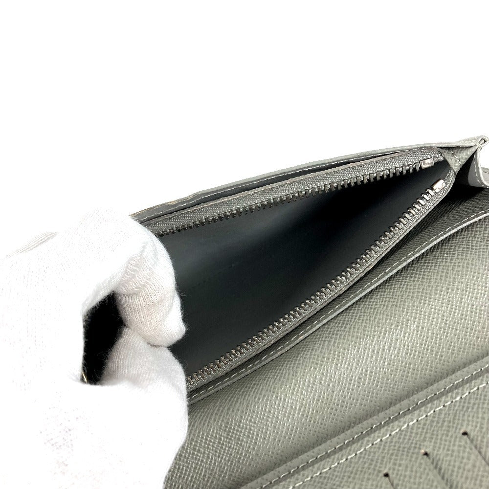 LOUIS VUITTON M63236 モノグラム チタニウム ポルトフォイユ ブラザ ロングウォレット 2つ折り 長財布 キャンバス/レザー ユニセックス グレー