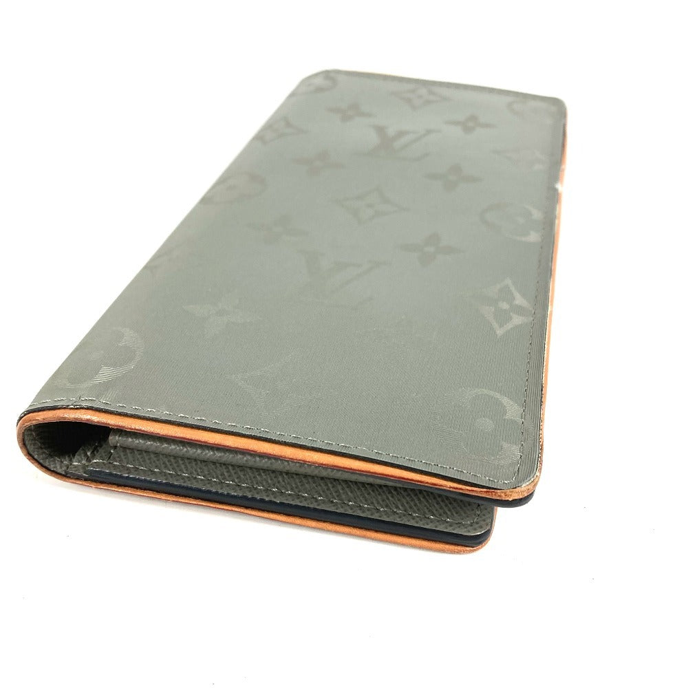LOUIS VUITTON M63236 モノグラム チタニウム ポルトフォイユ ブラザ ロングウォレット 2つ折り 長財布 キャンバス/レザー ユニセックス グレー