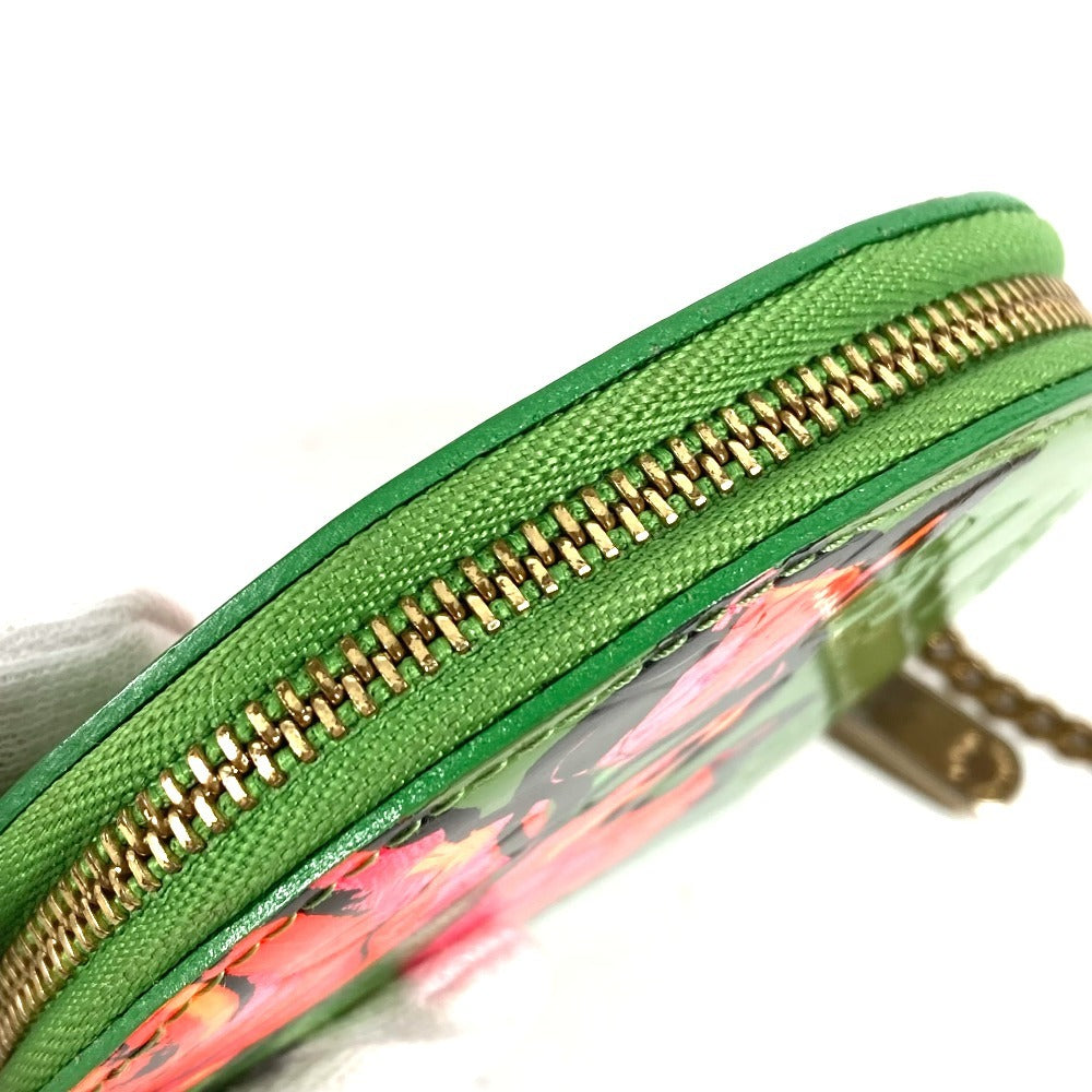 LOUIS VUITTON M93692 モノグラムヴェルニ ローズ ポルトモネ シャポー スティーブンスプラウス 財布 小銭入れ チェーン コインケース モノグラムヴェルニ レディース グリーン