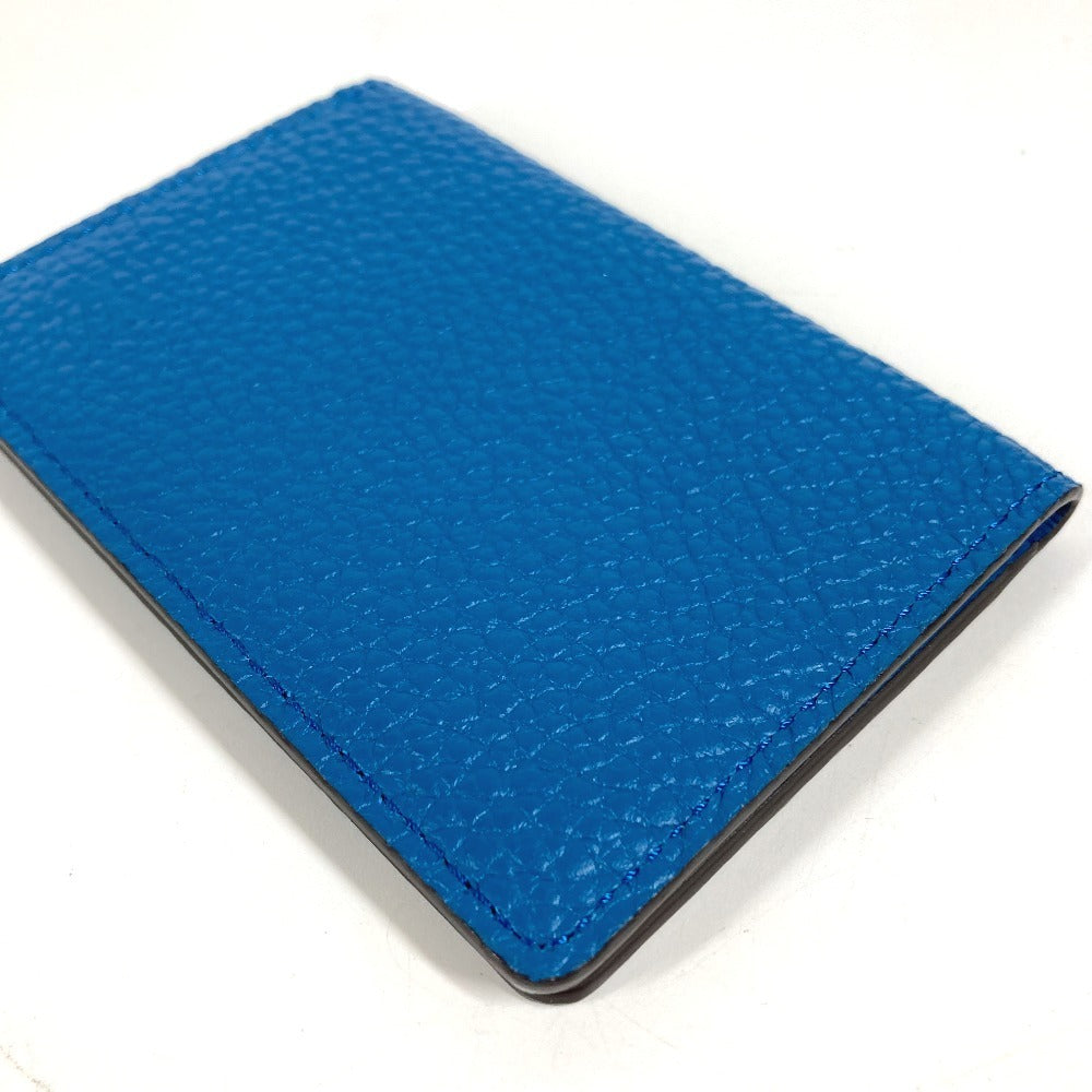 LOUIS VUITTON M58812 Organiser de Poche Bi-fold Pass Case Card Holder Taurillon Leather Unisex Blue