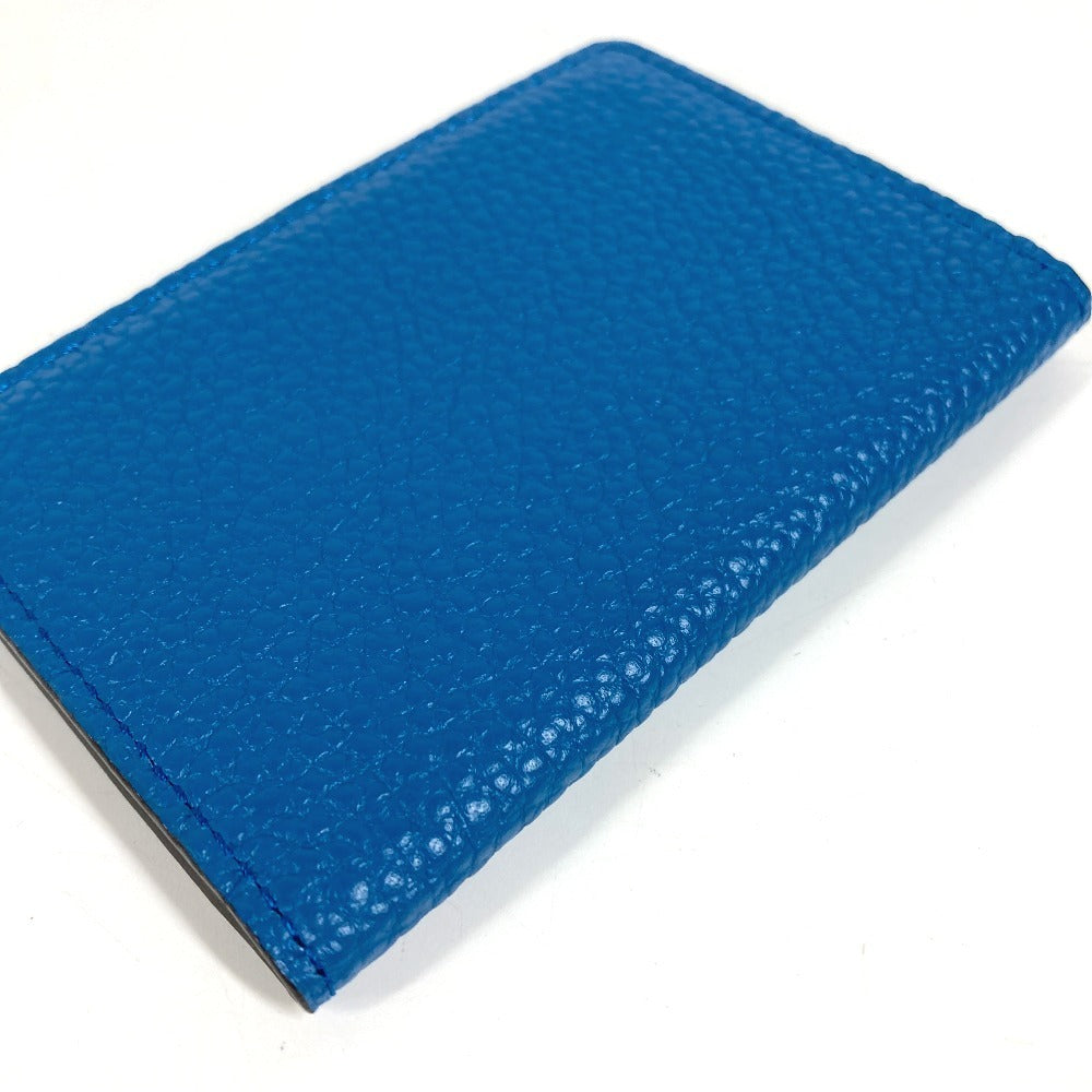 LOUIS VUITTON M58812 Organiser de Poche Bi-fold Pass Case Card Holder Taurillon Leather Unisex Blue