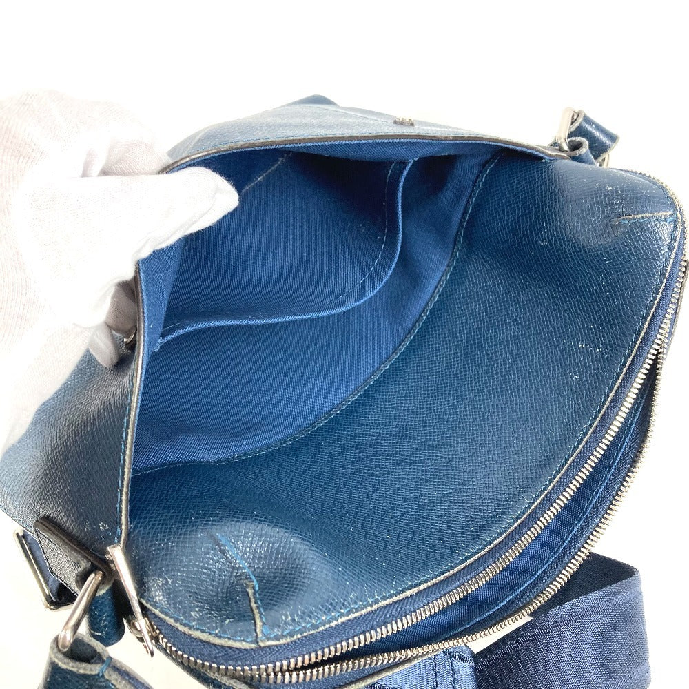 LOUIS VUITTON M30236 Taiga Grigori Bag Crossbody Shoulder Bag Taiga Leather Unisex Ocean Blue