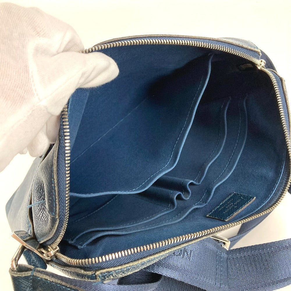 LOUIS VUITTON M30236 Taiga Grigori Bag Crossbody Shoulder Bag Taiga Leather Unisex Ocean Blue