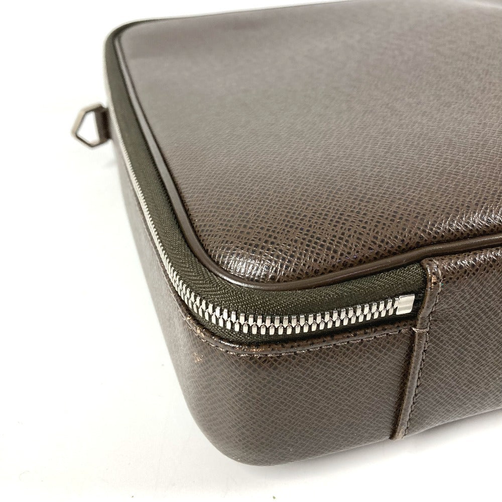 LOUIS VUITTON M30838 Taiga Porte Documents Odessa Tote Bag Briefcase Handbag Business Bag Taiga Leather Unisex Grizzli Brown