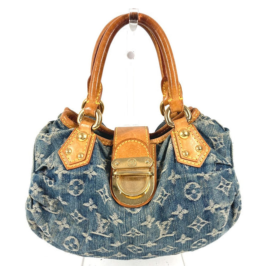 LOUIS VUITTON M95020 Monogram Denim Pleaty Bag Mini Bag Handbag Monogram Denim Women's Blue