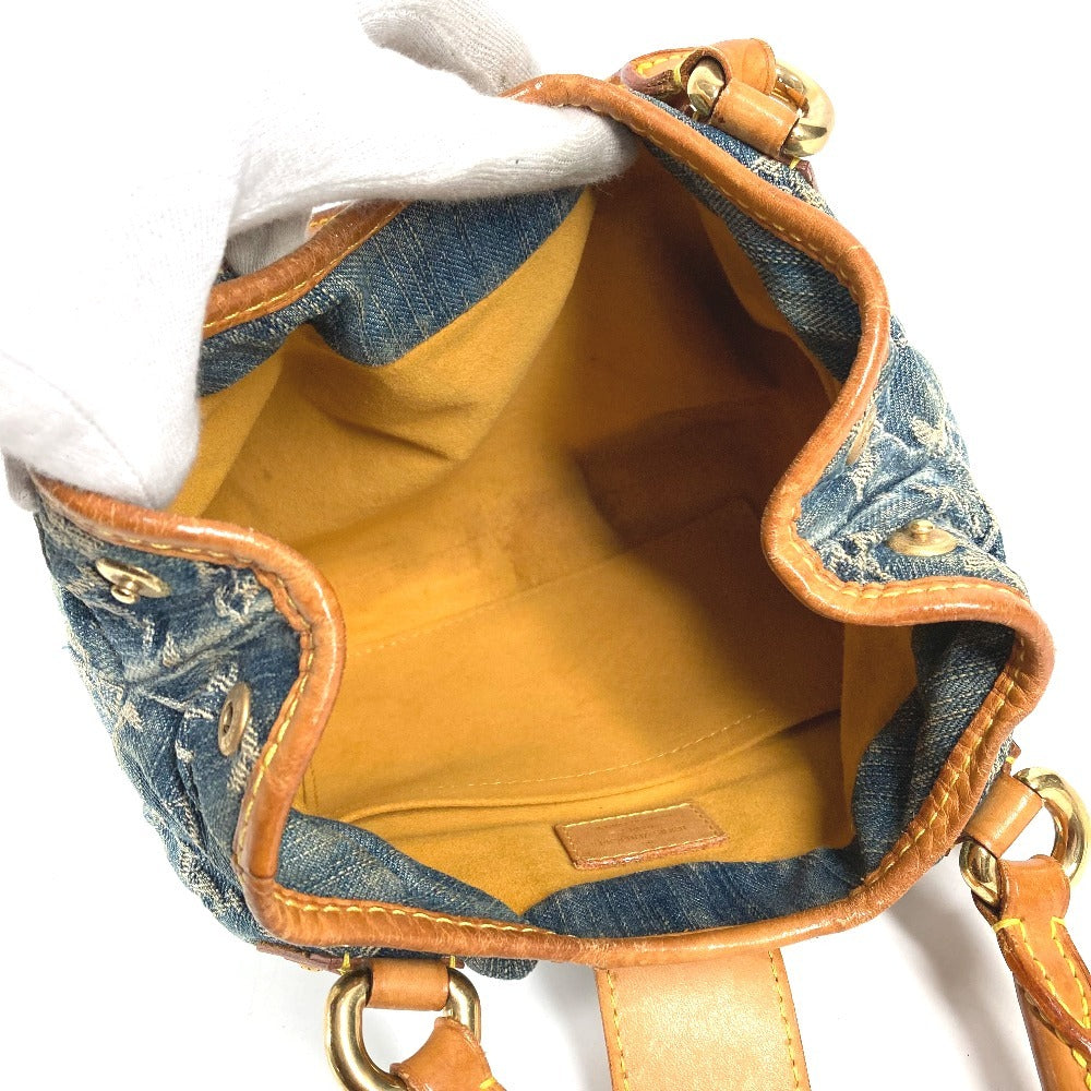 LOUIS VUITTON M95020 Monogram Denim Pleaty Bag Mini Bag Handbag Monogram Denim Women's Blue