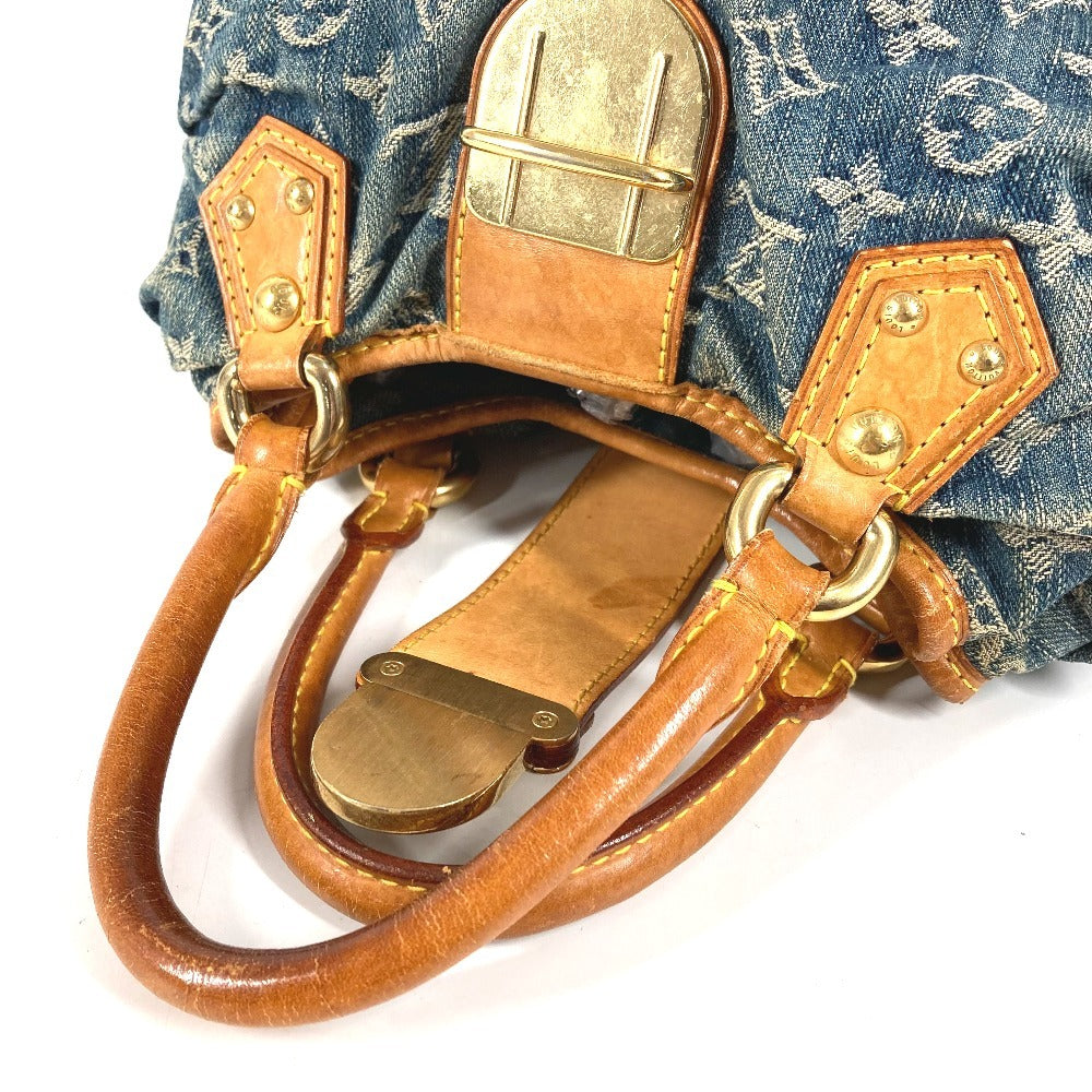 LOUIS VUITTON M95020 Monogram Denim Pleaty Bag Mini Bag Handbag Monogram Denim Women's Blue