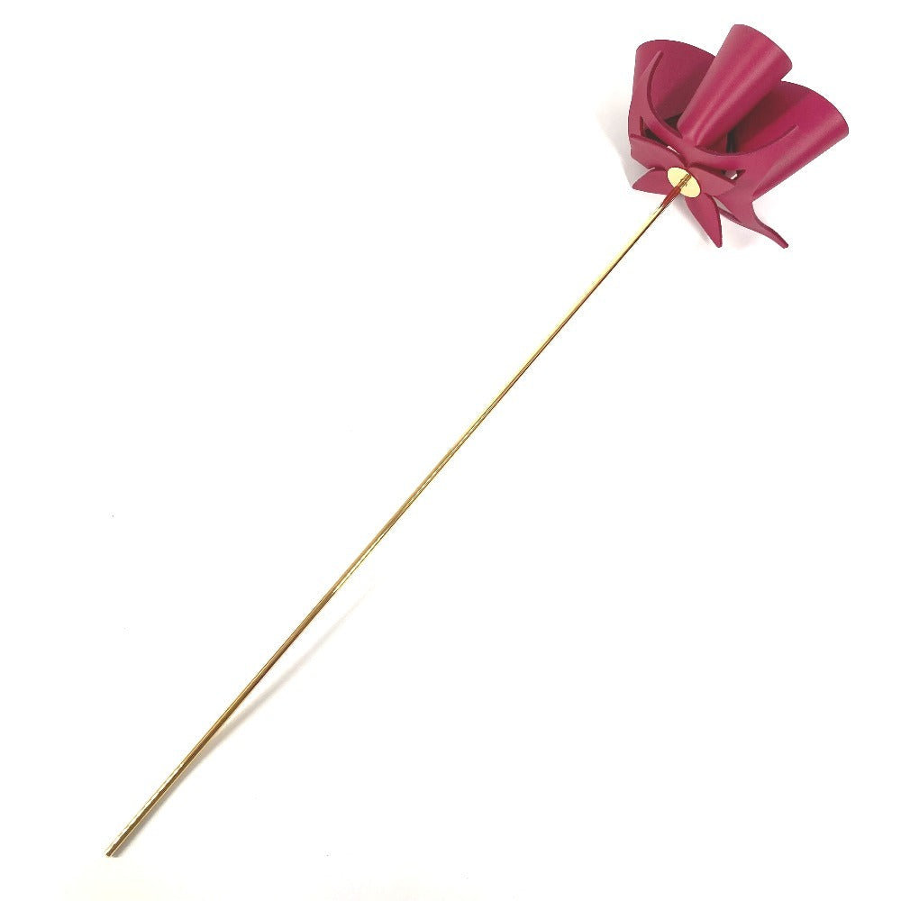 LOUIS VUITTON GI0328 Atelier Oi Origami Flower Dome Interior Bird Object Leather Unisex Groseille Pink-Purple