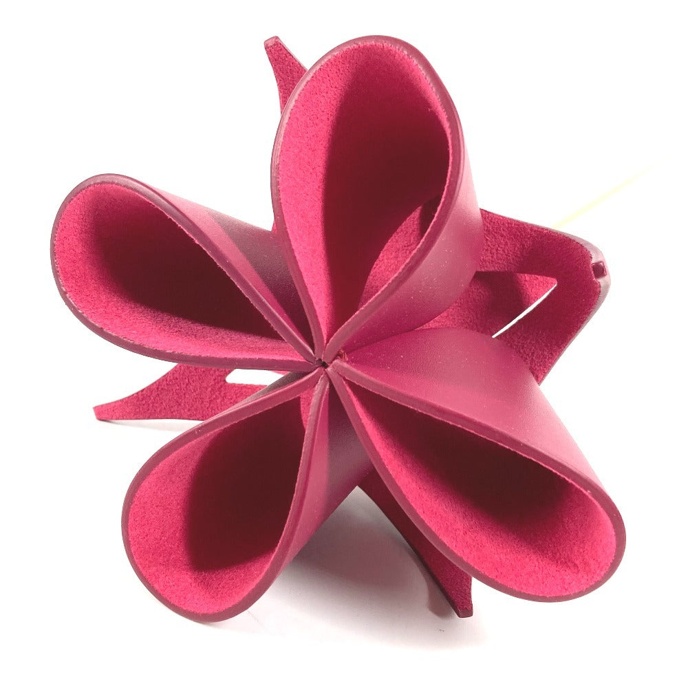 LOUIS VUITTON GI0328 Atelier Oi Origami Flower Dome Interior Bird Object Leather Unisex Groseille Pink-Purple