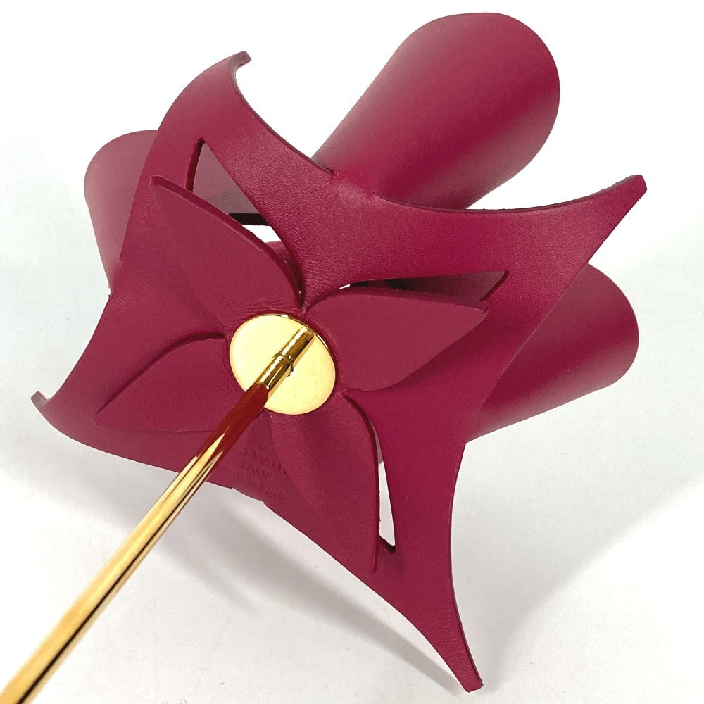 LOUIS VUITTON GI0328 Atelier Oi Origami Flower Dome Interior Bird Object Leather Unisex Groseille Pink-Purple