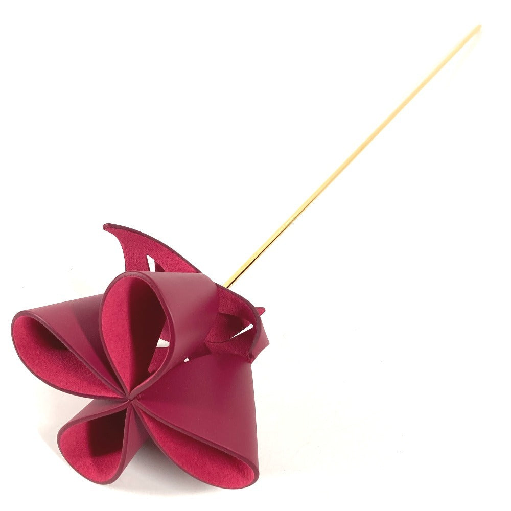 LOUIS VUITTON GI0328 Atelier Oi Origami Flower Dome Interior Bird Object Leather Unisex Groseille Pink-Purple